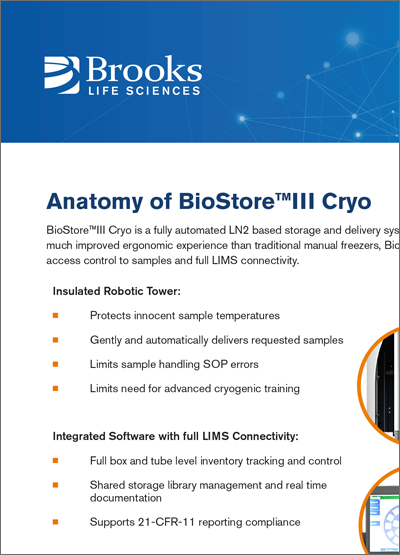 BioStore™III Cryo的解剖学