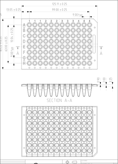 FrameStar突破性PCR板技术图纸