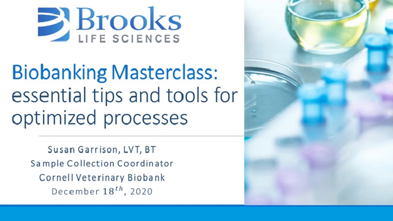 必威开户官网Biobanking MasterClass：优化流程的必要技巧和工具