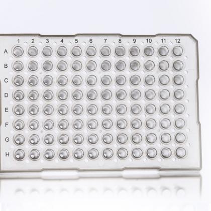 4ti-0735 | 96井半裙式PCR板，带竖立，ABI®风格|正面