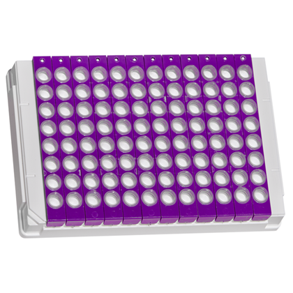 4TI-0371 |8井PCR管条适配器|带有PC框架的8井PCR管条|正面
