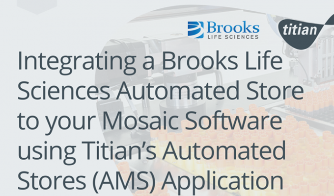 将Brooks Life Sbetway官网开户appciances自动化商店整合到您的Mosaic软件中使用Titian的自动商店（AMS）应用程序