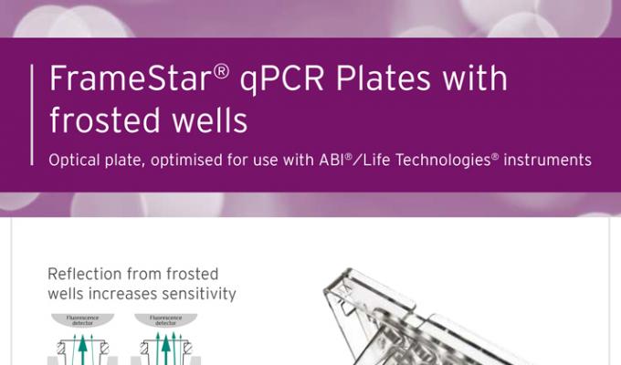 FrameStar®qPCR板与磨砂Wells传单