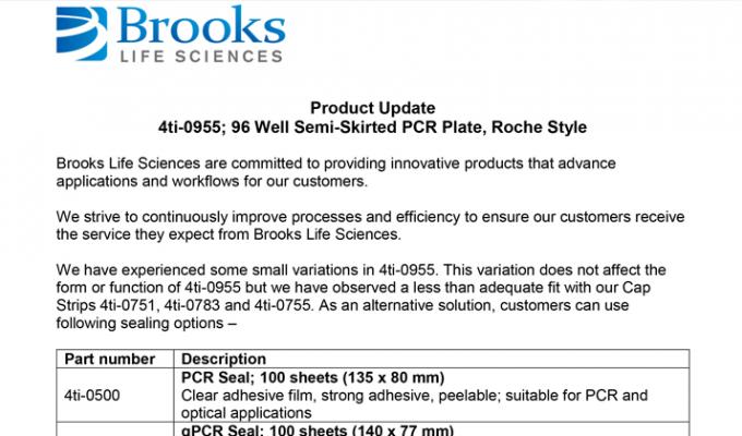 96孔半裙式PCR板，罗氏风格的重要产品信息